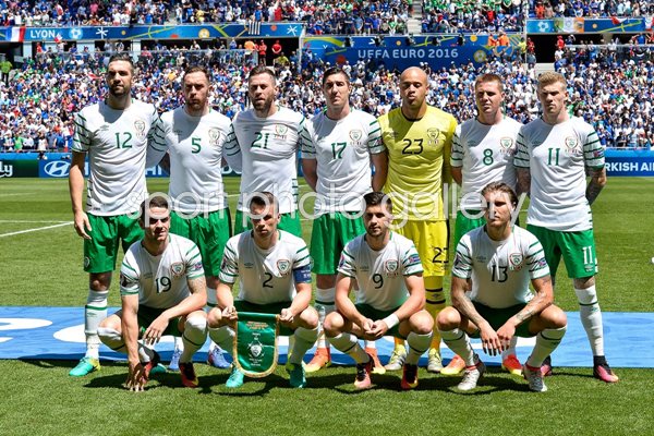 Republic of Ireland team v France Europeans 2016