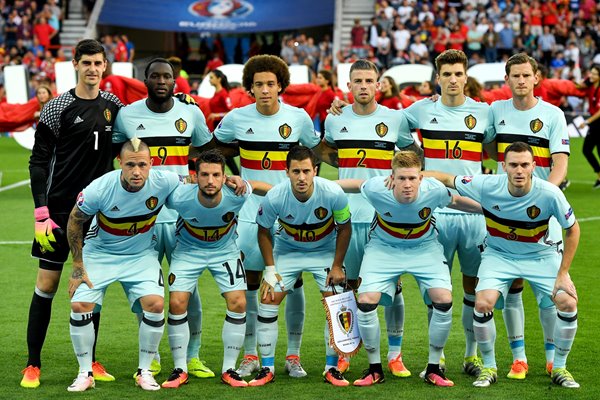 Belgium team v Hungary Europeans 2016