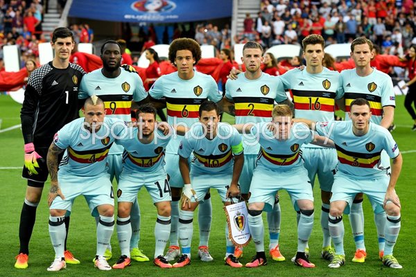 Belgium team v Hungary Europeans 2016
