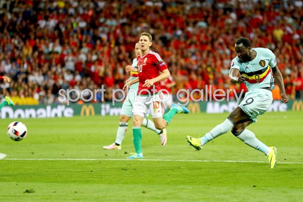 Romelu Lukaku Belgium v Hungary Toulouse 2016