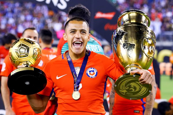 Alexis Sanchez Chile Copa America win