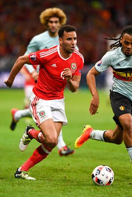 Hal Robson-Kanu Wales v Belgium Quarter Final 2016