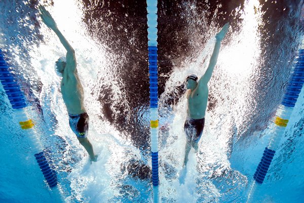 Michael Phelps Ryan Lochte USA Men's 200m Individual Medley