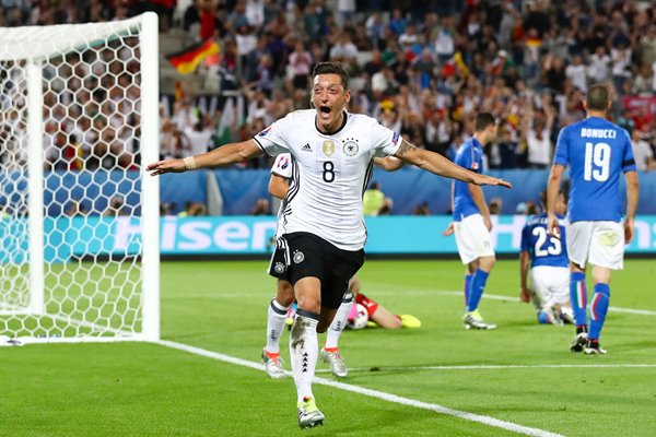 Mesut Oezil Germany v Italy goal 