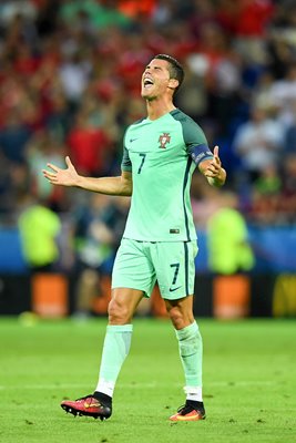 Cristiano Ronaldo Portugal v Wales Lyon 2016
