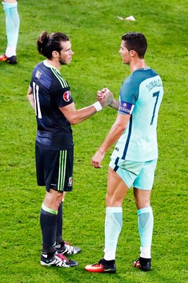 Gareth Bales Wales & Ronaldo Portugal Lyon 2016