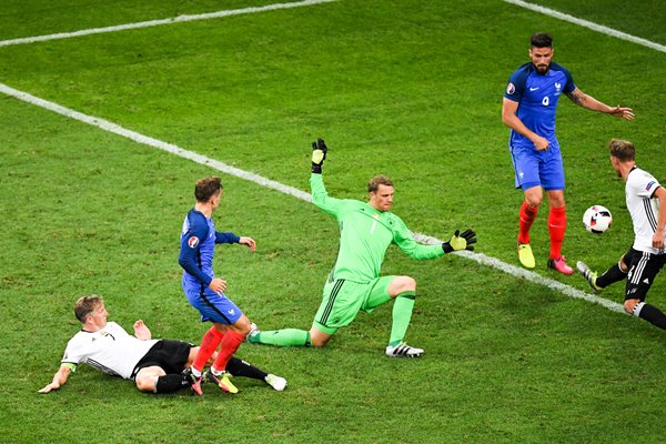 Antoine Griezmann France scores v Germany Marseille 2016