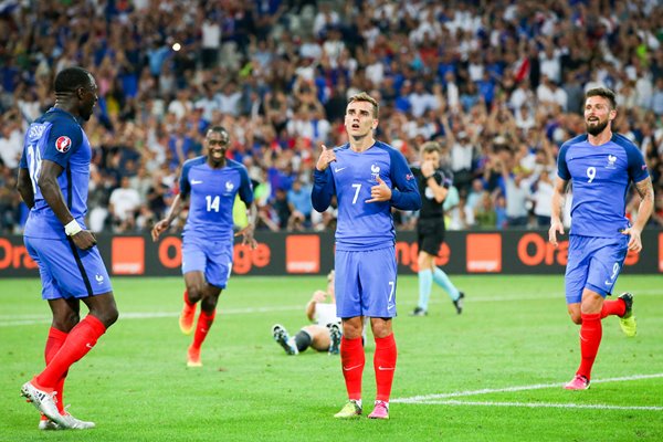 Antoine Griezmann France scores v Germany Marseille 2016