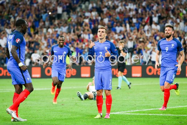 Antoine Griezmann France scores v Germany Marseille 2016