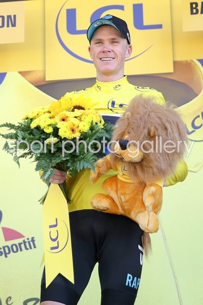 Chris Froome Yellow Jersey Stage 8 Tour 2016
