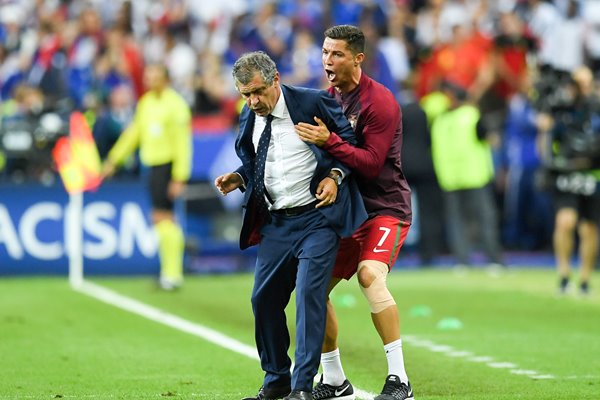 Fernando Santos & Ronaldo Portugal win Europeans 2016