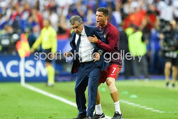 Fernando Santos & Ronaldo Portugal win Europeans 2016