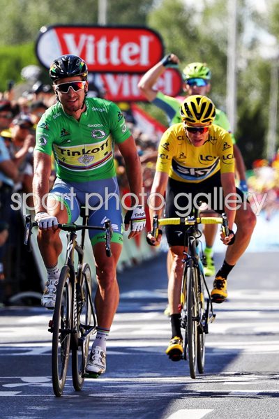 Peter Sagan Green beats Chris Froome Yellow Stage 11 2016