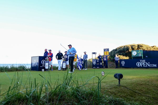 Colin Montgomerie Opening Tee Shot Open Troon 2016