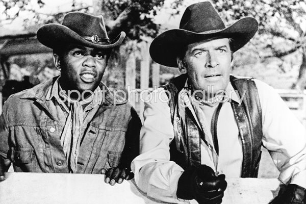 Singer Lou Rawls & Peter Breck In 'The Big Valley'