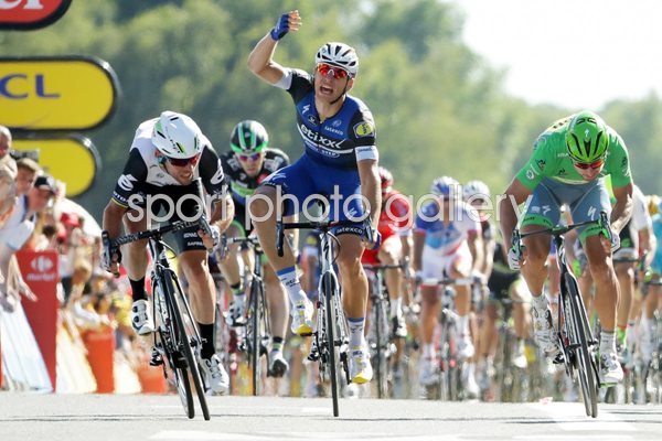 Mark Cavendish beats Marcel Kittel Stage 14 Tour 2016