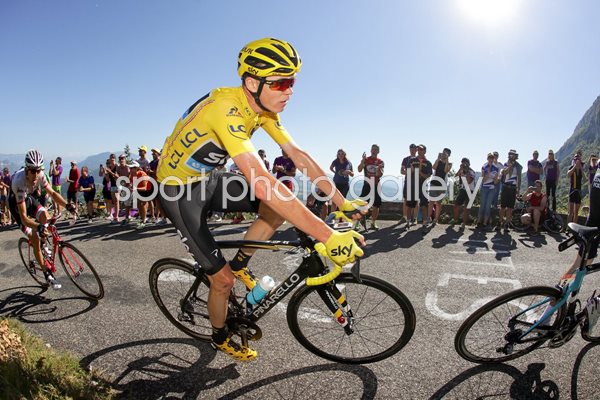 Chris Froome Yellow Jersey Stage 15 Tour 2016