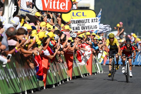 Richie Porte & Chris Froome Stage 17 Tour 2016