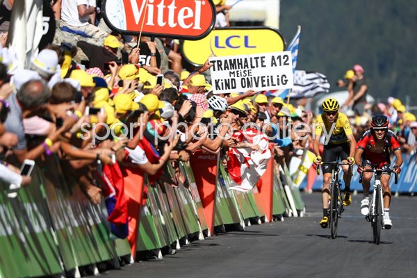 Richie Porte & Chris Froome Stage 17 Tour 2016