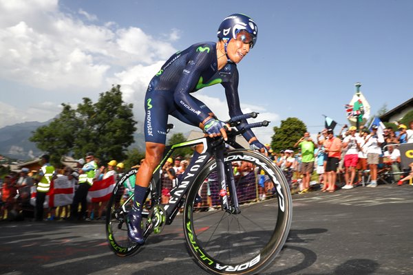 Nairo Quintana Movistar Stage 18 Time Trial 2016