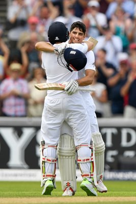  Alastair Cook and Joe Root England celebration v Pakistan  