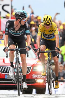 Chris Froome & Wout Poels Stage 19 Tour 2016