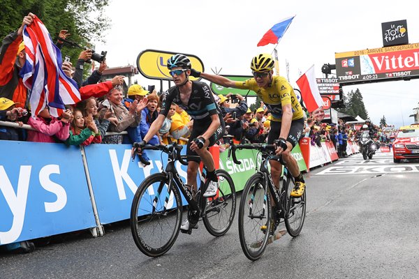 Chris Froome & Wout Poels Stage 19 Tour 2016