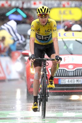 Chris Froome finishes Stage 20 Morzine Tour 2016