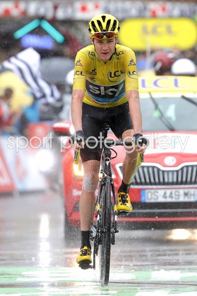 Chris Froome finishes Stage 20 Morzine Tour 2016