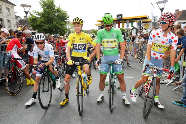 Jersey winners Froome Yates Sagan Paris Tour 2016