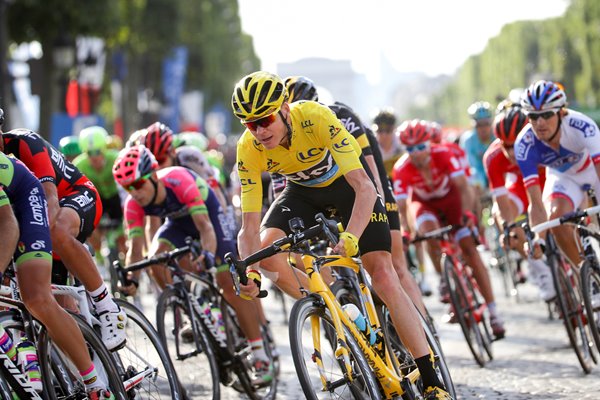 Chris Froome Team Sky Tour Champion Paris 2016
