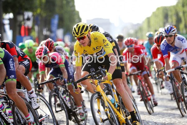 Chris Froome Team Sky Tour Champion Paris 2016