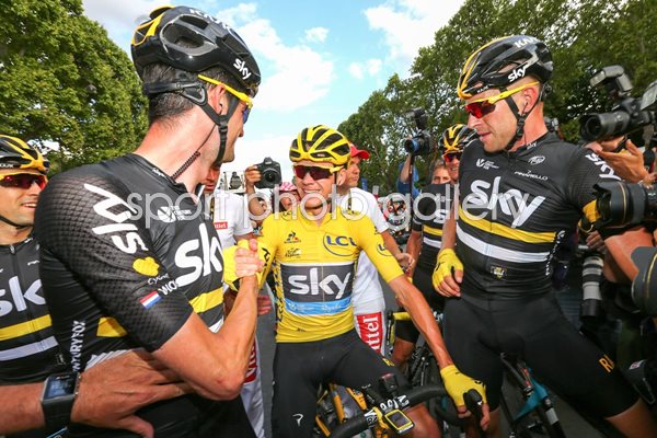 Chris Froome Ian Stannard Wout Poels Sky 2016