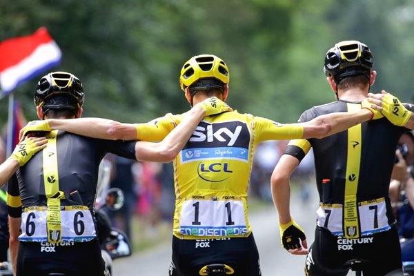 Chris Froome Team Sky Tour de France Paris 2016