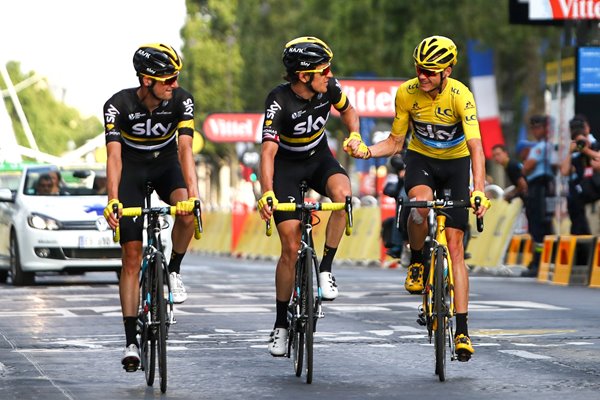 Chris Froome & Geraint Thomas Team Sky Paris 2016