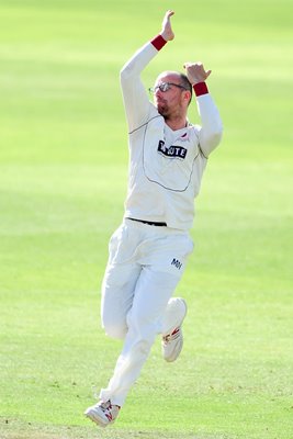 Jack Leach Somerset v Durham County Ground 2016