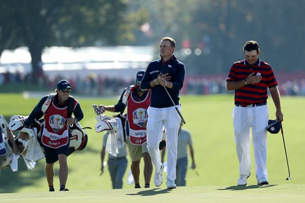 Jordan Spieth & Patrick Reed USA 2016 Ryder Cup 