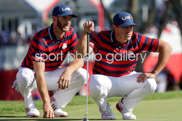 Dustin Johnson & Brooks Koepka USA 2016 Ryder Cup 