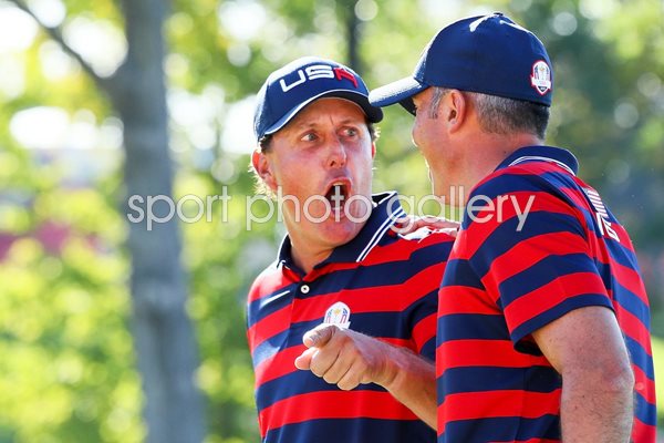 Phil Mickelson & Matt Kuchar USA 2016 Ryder Cup 