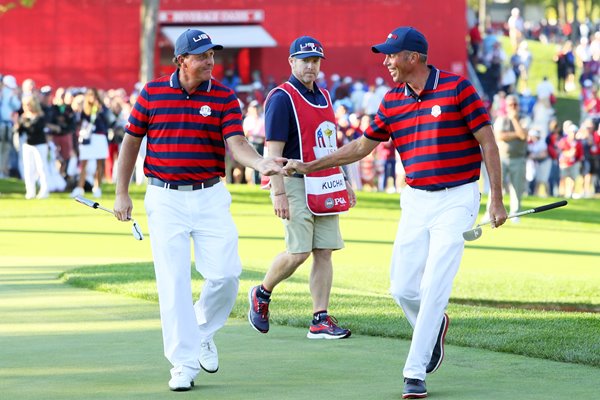 Phil Mickelson & Matt Kuchar USA 2016 Ryder Cup 