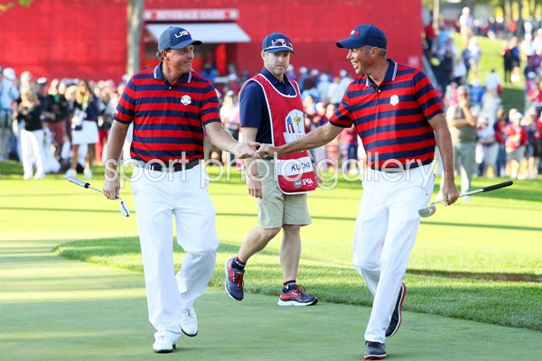 Phil Mickelson & Matt Kuchar USA 2016 Ryder Cup 