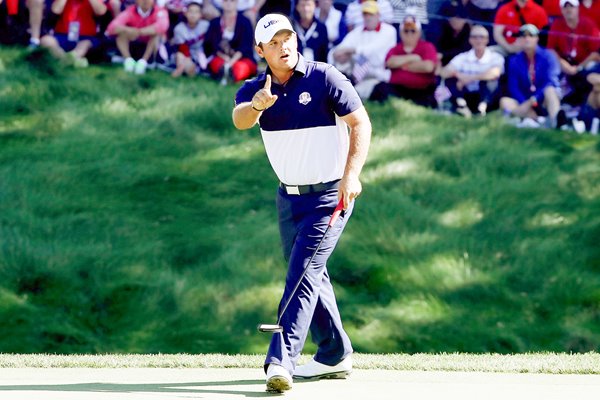 Patrick Reed USA v Rory McIlroy 2016 Ryder Cup 