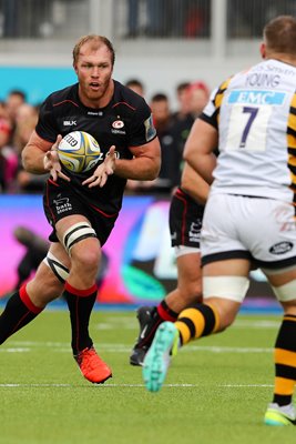 Schalk Burger Saracens v Wasps Premiership 2016