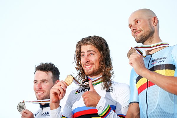 Sagan Cavendish Boonen podium Qatar 2016