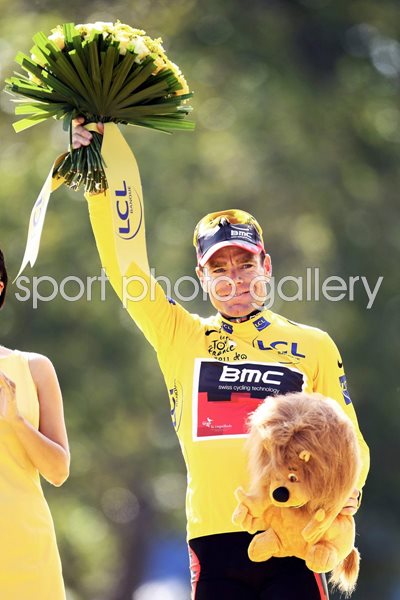 Cadel Evans Yellow Jersey Winner Tour 2011