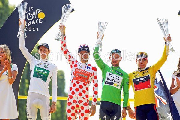 Jersey Winners Tour de France 2011