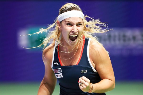 Dominika Cibulkova celebration BNP Paribas 2016