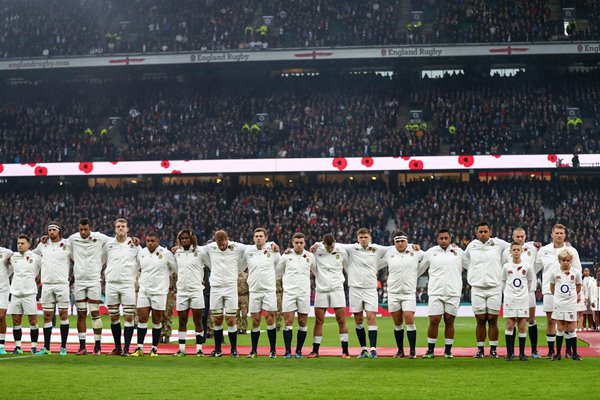 England v South Africa Remembrance Silence Twickenham 2016