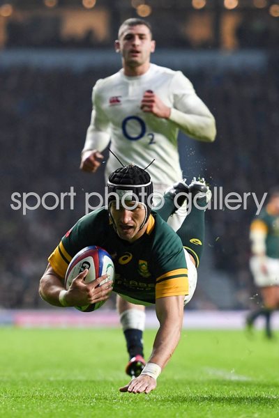 Johan Goosen South Africa scores v England Twickenham 2016