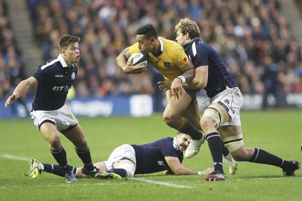 Richie Gray Scotland v Israel Folau Australia 